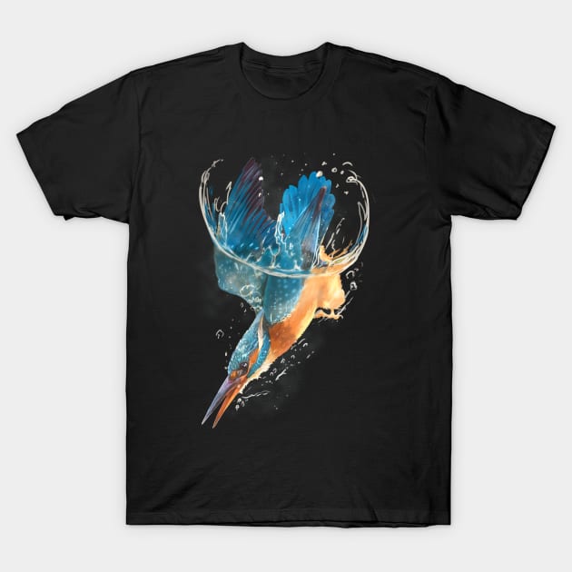 Feathered Fisher T-Shirt by Ink Raven